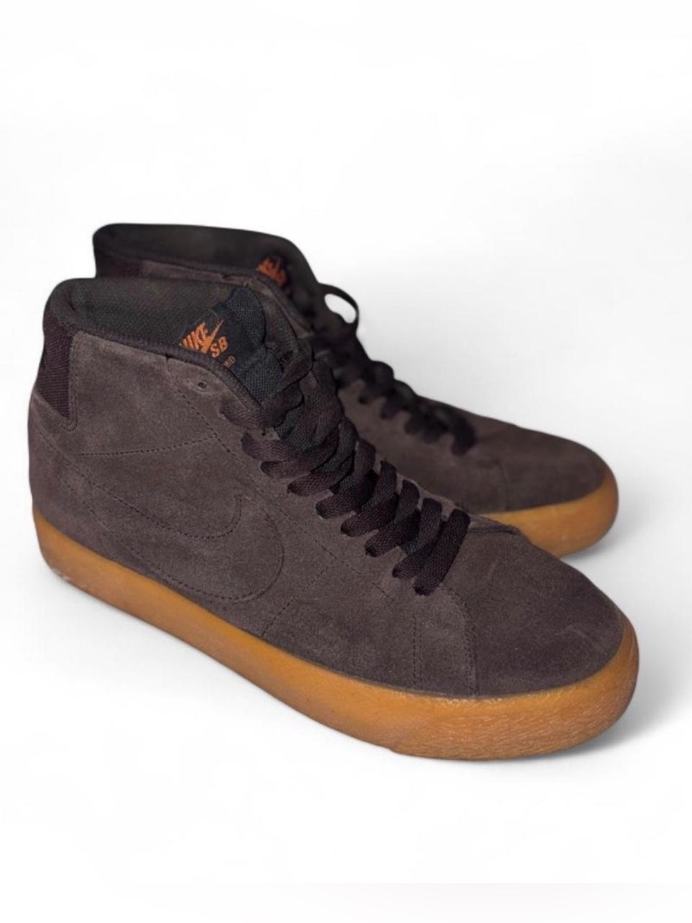 Men’sNike Blazer Mid ‘77 Suede Skate Shoes in Dark Brown size 7.5
